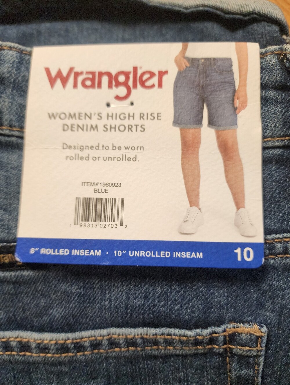 NWT JEAN BAMUNDA SHORTS SIZE 10 High Waist BY WRANGLER